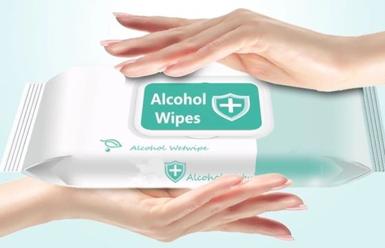 De beschikbare Schoonmakende Alcohol Antiseptische Hand veegt 10 bladen/Zak af