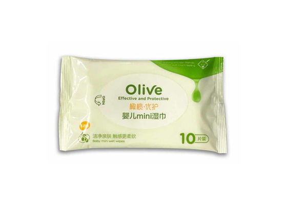 Beschikbare Olive Essence Portable Baby Wet veegt zonder Alcohol af