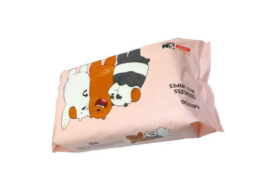 De geurloze Milde niet Alcoholische Baby veegt 80PCS Flowpack met Sticker af